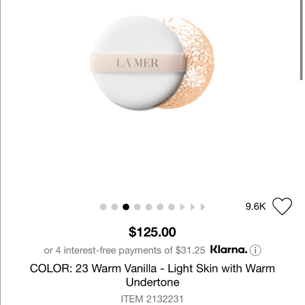 La Mer the luminous lifting cushion foundation
